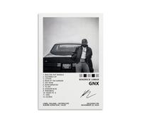 Poster di Kendrick Lamar GNX con copertina di album musicali, poster per stanza, decorazione artistica da parete per camera da letto, 30 x 45 cm