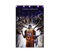 Poster di Kobe Bryant con pallacanestro, decorazione per camera da letto, sport, ufficio, camera da letto, regalo, senza cornice: 60 x 90 cm