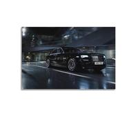 Poster di lusso con auto sportiva, fantasma notte piovosa, metropoli, decorazione artistica su tela, decorazione per camera da letto per la famiglia, 50 x 75 cm