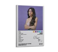 Poster di Olivia con copertina dell'album Rodrigo Sour - Poster estetico limitato, autografato dal rapper, decorazione per camera da letto, camera da letto, per adolescenti e ragazze, 20 x 30 cm,