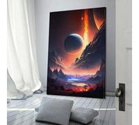 Poster di paesaggio dell'universo, opere d'arte su tela, decorazione da parete estetica, immagine per la casa, pittura moderna, 60 x 90 cm