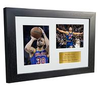 Poster di pallacanestro autografato con Stephen Curry Golden State Warriors, formato A4, 12 x 8