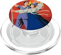 Poster di propaganda della Corea del Nord, divertente PopSockets PopGrip per MagSafe