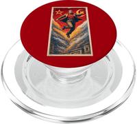 Poster di propaganda della guerra fredda della Russia sovietica PopSockets PopGrip per MagSafe