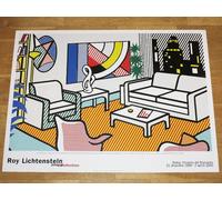 Poster Di Roy Lichtenstein "Interno Con Skyline" Pop Art Plakat In Mint
