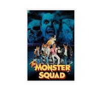 Poster di The Monster Squad, classico film thriller vintage, 4 poster su tela, decorazione artistica da parete per soggiorno e camera da letto, 20 x 30 cm