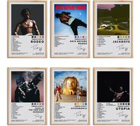 Poster Di Travis Scott, Stampa Artistica Da Parete Su Tela Firmata Dal Rapper, P