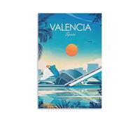 Poster di Valencia Spagna Poster di viaggio Città delle Arti e delle Scienze a Valencia Poster Valencia Wall Art Spagna Regalo di Viaggio Valencia Poster su Tela Poster Camera da Letto Decorazione