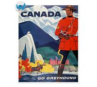 Poster di viaggio Canada - Royal Canadian Mounted Police -...