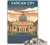 Poster di viaggio della Città del Vaticano, puzzle da 1000 pezzi per adolescenti, regali per giochi di famiglia antistress, sfide difficili, regali per amici e parenti, 2000 pezzi (70x100cm)