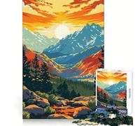 Poster di viaggio della Sierra Nevada, puzzle per adulti da 1000 pezzi, rafforza la memoria, calma, tranquillità, bordi puliti, opera d'arte da collezione 50x75cm