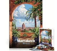 Poster di viaggio di Marrakech,Marocco,puzzle da 1000 pezzi per ragazzi,stimolante per la mente,divertente e rilassante,con incastro perfetto,regalo di Natale ideale (50x75cm)