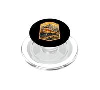 Poster di viaggio ferroviario retrò montagne PopSockets PopGrip per MagSafe