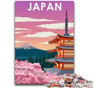 Poster di viaggio in Giappone, puzzle da 1000 pezzi per adulti, per età 14+, decorazioni per la casa, giochi per famiglie, regali di compleanno di Natale, 1000 pezzi (50x75cm)