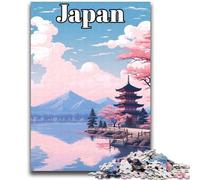 Poster di viaggio in Giappone, puzzle da 2000 pezzi per adulti e adolescenti, giocattoli, giochi educativi, regali di Babbo Natale segreto antistress per bambini di 14 anni, 2000 pezzi (70x100cm)