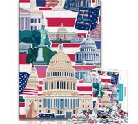 Poster di viaggio nel mondo, puzzle da 1000 pezzi per adulti e adolescenti, aiuta il cervello a esercitare i giocattoli avvincenti per coltivare la pazienza, gioco di sfida unico, 50x75cm