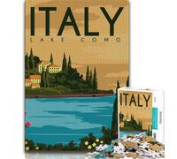 Poster di viaggio nel mondo, puzzle per adulti da 1000 pezzi, per ammazzare il tempo in vacanza Ogni pezzo è unico Gioco divertente e stimolante per tutta la famiglia, 50x75cm