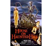 Poster Di Vincent Price Per House On Haunted Hill Originale In Condizioni Mint