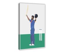 Poster di Virat Kohli, arte indiana del cricket, arte 14, poster su tela, decorazione per camera da letto, ufficio, camera da letto, regalo, 50 x 75 cm