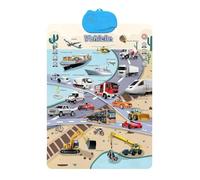 Poster Didattici Educativi Per Bambini - Giocattolo Educativo Per L'Apprendimento Della Lingua Inglese - Cartellone Murale Interattivo,Per Aula Scuola Materna Asilo Stanza