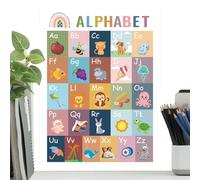 Poster Didattici Stile Boho - Decorazioni Murarie per Aula e Stanza dei Giochi - Set di Grafiche Boho Interattive per Casa Scuola Viaggio Sviluppo Abilità