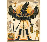 Poster Dio Egizio Horus - Arte da parete dell'Antico Egitto -...