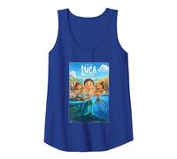 Poster Disney And Pixar's Luca Movie Canotta, Donna, Blu Reale, M
