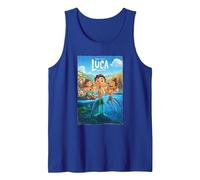 Poster Disney And Pixar's Luca Movie Canotta, Uomo, Blu Reale, L