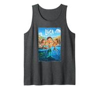 Poster Disney And Pixar's Luca Movie Canotta, Uomo, Grigio Scuro, M