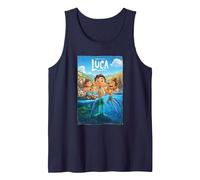 Poster Disney And Pixar's Luca Movie Canotta, Uomo, Navy, S