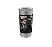 Poster divertente del film "Return Of The Legacy Code" (lingua italiana non garantita) Bicchiere termico in acciaio inox doppia parete