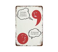 Poster divertenti con giochi di parole sulla grammatica, set di decorazioni murali, decorazioni per l'aula di letteratura inglese, insegnanti di inglese, i migliori cartelli vintage divertenti per la