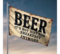 Poster divertenti per dormitorio universitario Birra: Beyond Breakfast bandiera dormitorio bandiere per ragazzi segno portico (120 x 180 cm)