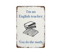 Poster divertenti per insegnanti di inglese, regalo, decorazioni per l'aula di letteratura inglese, stampe di grammatica e giochi di parole, ultimo minuto, migliori insegne vintage divertenti per la