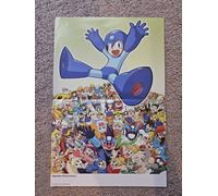 Poster doppia faccia Mega Man 20th Anniversary 15,5 x 11,5 Nintendo Power