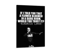 Poster E Stampe Il musicista Kendrick Lamar cita poster rap hip hop in bianco e nero e stampe d'arte murale Arredamento moderno per la casa da letto della famiglia 60 * 90cm Senza Cornice