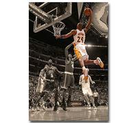 Poster E Stampe Kobe Bryant Dunks Basketball Cloth Arte Muraria Poster su Tela Pittura Arredamento della Casa (Art-1,50x70 cm(Senza Cornice))