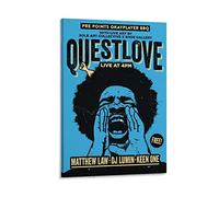 Poster E Stampe QUESTLOVE Poster Musicali Band Hip Hop Guitar Festival Concerto Wall Decor Canvas Art Posters for Room Estetica 60 * 80cm Senza Cornice