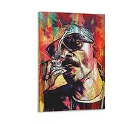 Poster E Stampe Rapper attore maschio colorato inchiostro poster tela parete arte camera immagini per camera da letto regali decorazione 60 * 80cm Senza Cornice