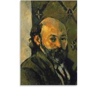 Poster e stampe retrò di Paul Cezanne Paul Cézanne 「Autoritratto》 Pittura di paesaggio di arte della parete per la decorazione dell'immagine di arte della camera da letto 50x75cmx1 senza cornice