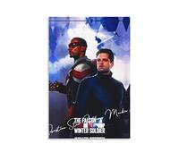 Poster E Stampe Sebastian Stan Anthony Mackie Poster Canvas Wall Art Room Immagini per Camera da letto Regali Decor 50 * 70cm Senza Cornice