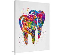 Poster E Stampe Su Tela Moderni, Arte Murale Con Denti, Stampa Ad Acquerello, Arte Medica, Chirurgo, Clinica Dentistica, Decorazione 50X70 Cm Senza Cornice