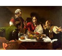 Poster E Stampe Vintage "Cena In Emmaus", Quadro Su Tela, Decorazione Da Parete Per Il Bagno, 50x70 Cm Senza Cornice