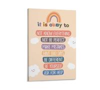 Poster educativo con scritta in lingua inglese "It Is Okay to Feel Calming Corner Calm Down Corner" (lingua italiana non garantita), 20 x 30 cm