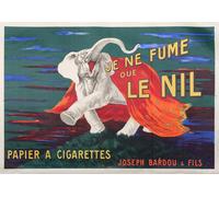 Poster Elefante Retro Grafica Francese Animale Wall Art -...