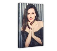Poster esclusivi e classici della cantante Laura Pausini, elegante e senza tempo, poster su tela, decorazione per camera da letto, ufficio, camera da letto, regalo, 20 x 30 cm