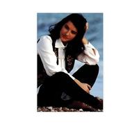 Poster esclusivo e classico della cantante Laura Pausini, elegante e senza tempo, poster su tela, decorazione artistica da parete per soggiorno, camera da letto, 20 x 30 cm
