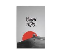 Poster estetico da parete su tela, motivo: donna tra le dune, poster decorativo vintage, decorazione per soggiorno e camera da letto, 50 x 75 cm, senza cornice