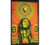 Poster etnico indiano in cotone Bob Marley Mandala 30x40" lancio hippie da ap...