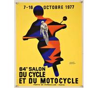 Poster Expo Bike & Motorcycle 1977 Parigi Wall Art - 12X16/16X20/18X24/24X36